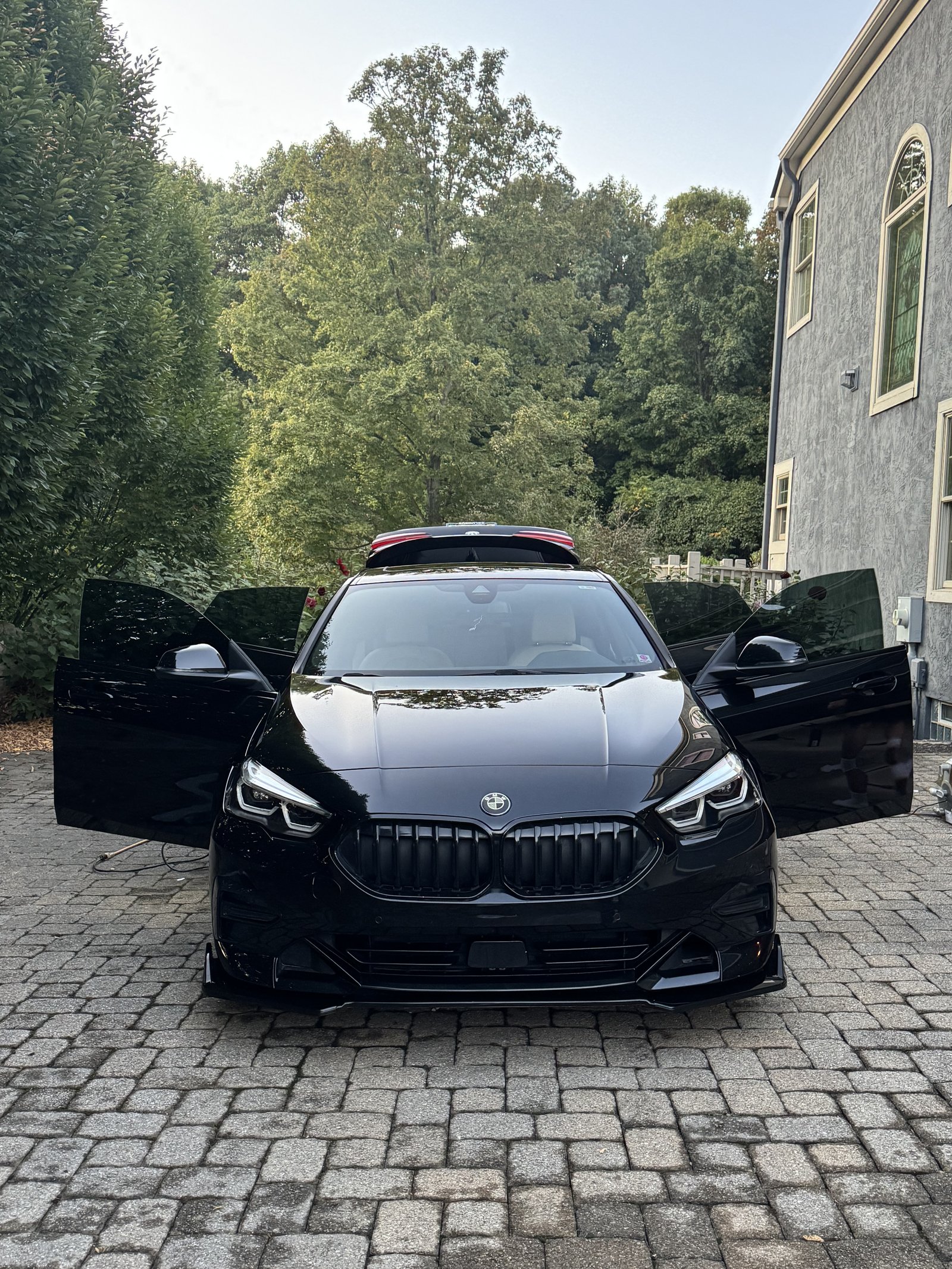 Black BMW 2 Series after a full exterior detail